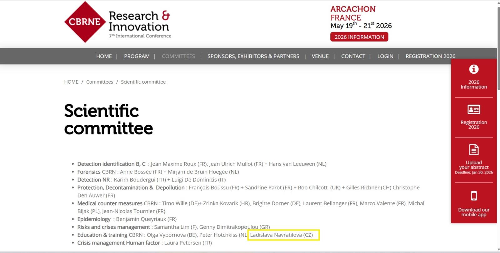 CBRNE Research & Innovation_Francie_scientific commitee.jpg