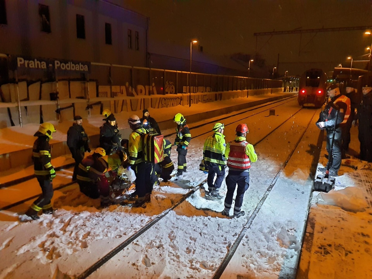 1 Člověk sražený vlakem