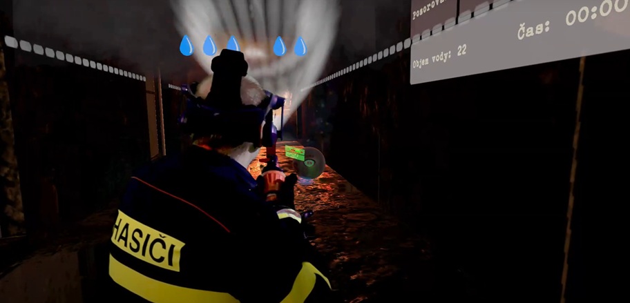 Nácvik clony ve VR FOK