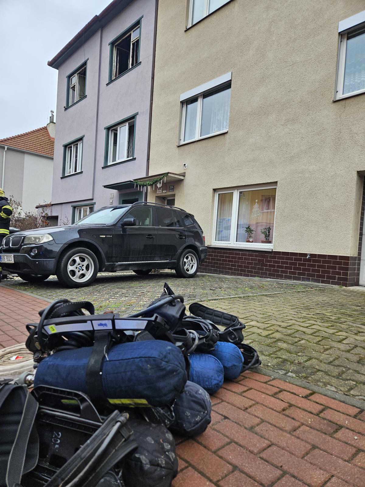 2026-02-07 Požár bytu, Brno, Hromádkova/6.jpg