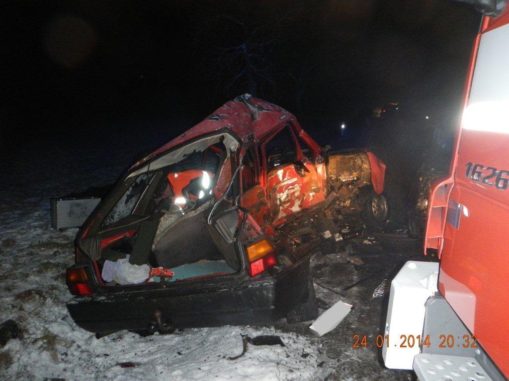 3 Dopravní nehoda 2 OA, Žár - 24. 1. 2014 (9).jpg