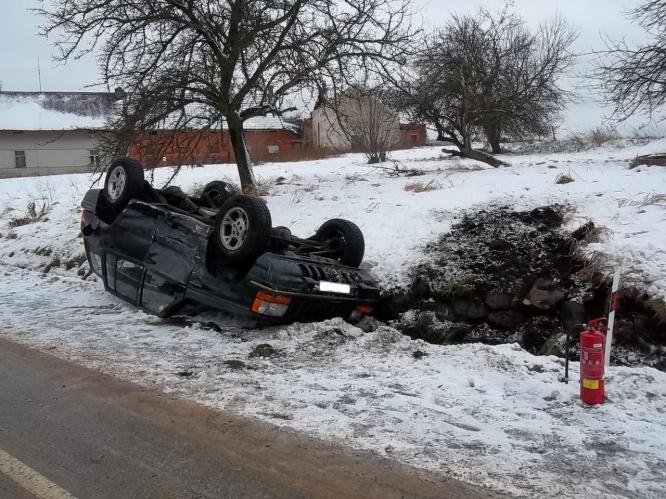 Nehoda Jeepu a Škody Fabia