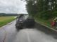 Dopravní nehoda 2 OA a požár, Břilice - 29. 6. 2020 (1)