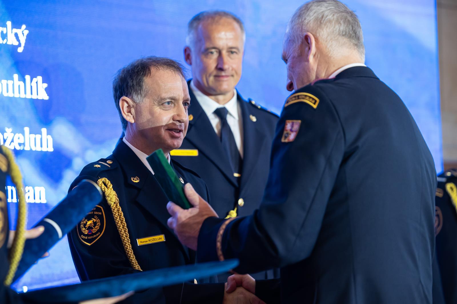 Foto ze slavnostního ceremoniálu, GŘ HZS ČR