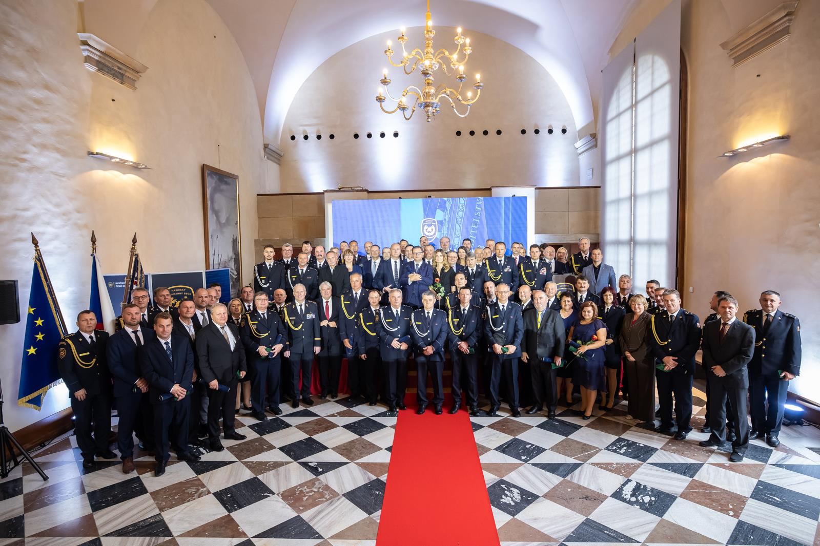 Foto ze slavnostního ceremoniálu, GŘ HZS ČR