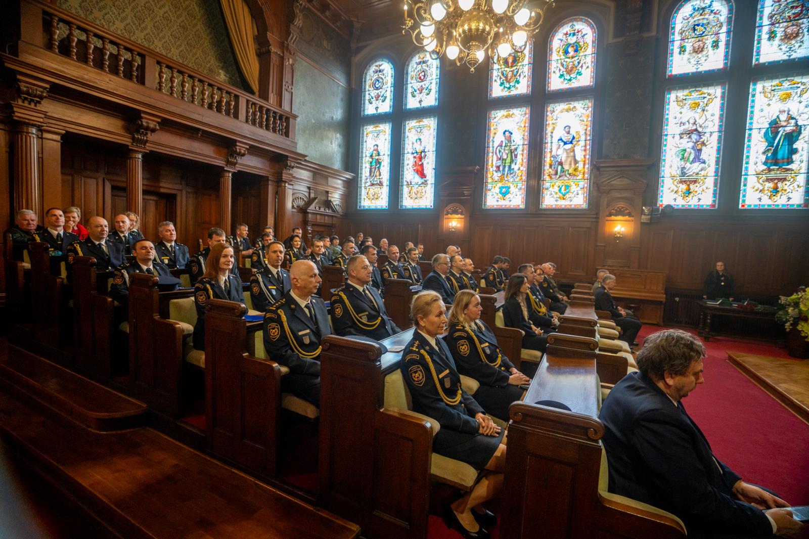 Foto ze slavnostního ceremoniálu předávání medailí 2025