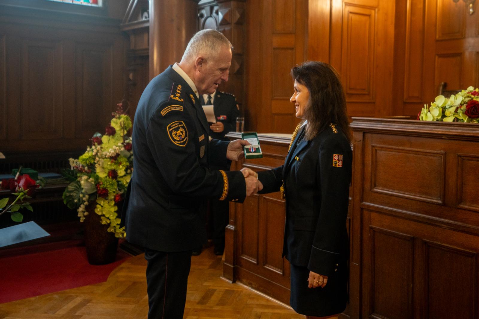 Foto ze slavnostního ceremoniálu předávání medailí 2025