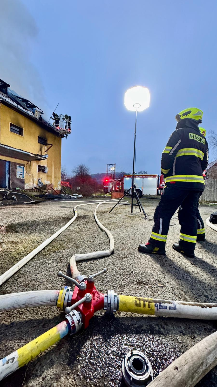 Foto ze zásahu, ppor. Jan Jech