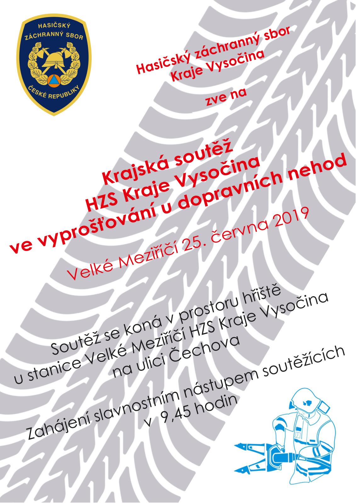 Krajská soutěž ve vyprošťování HZS Kraje Vysočina