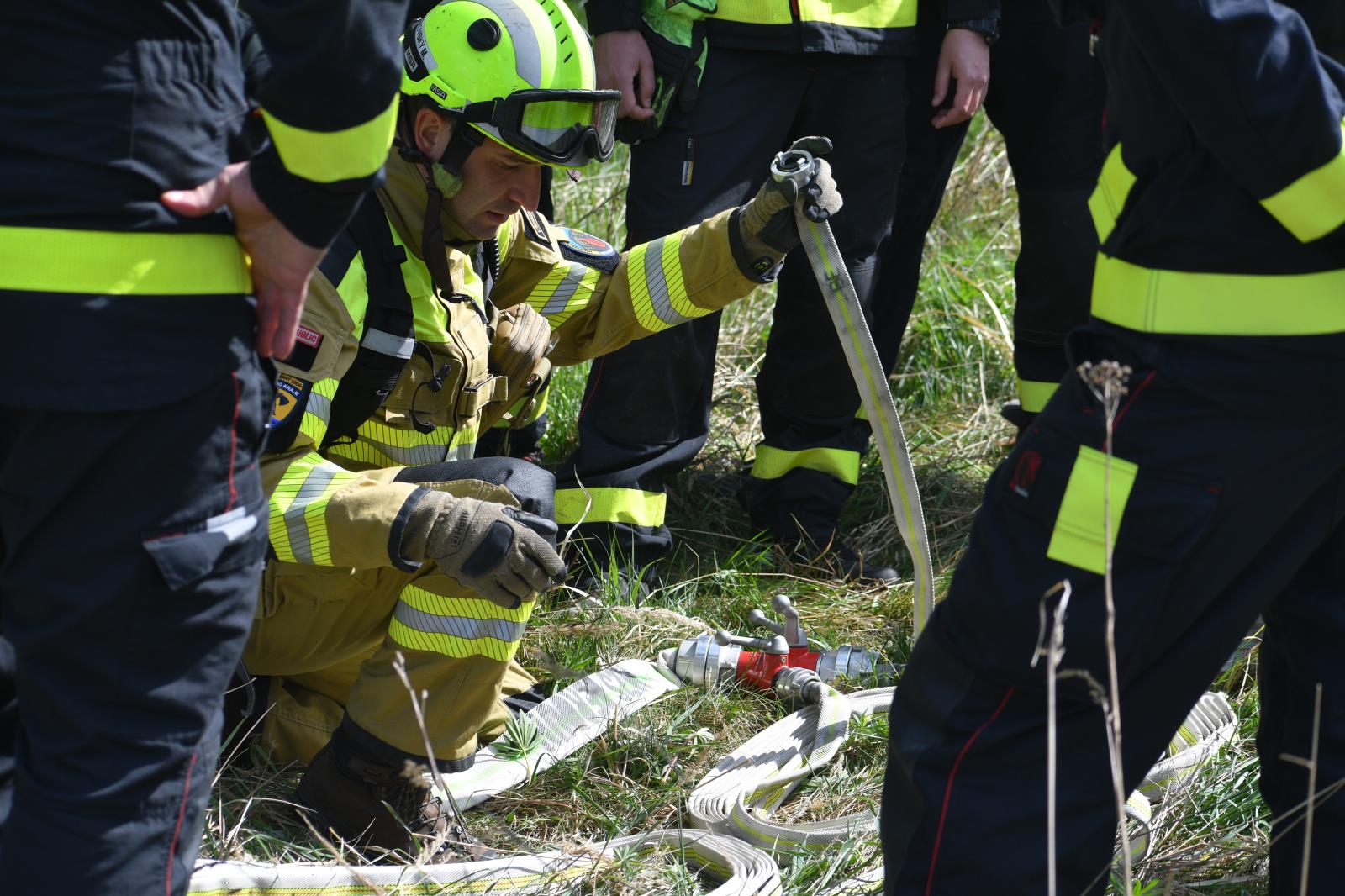 Libavá - výcvik lesní požáry