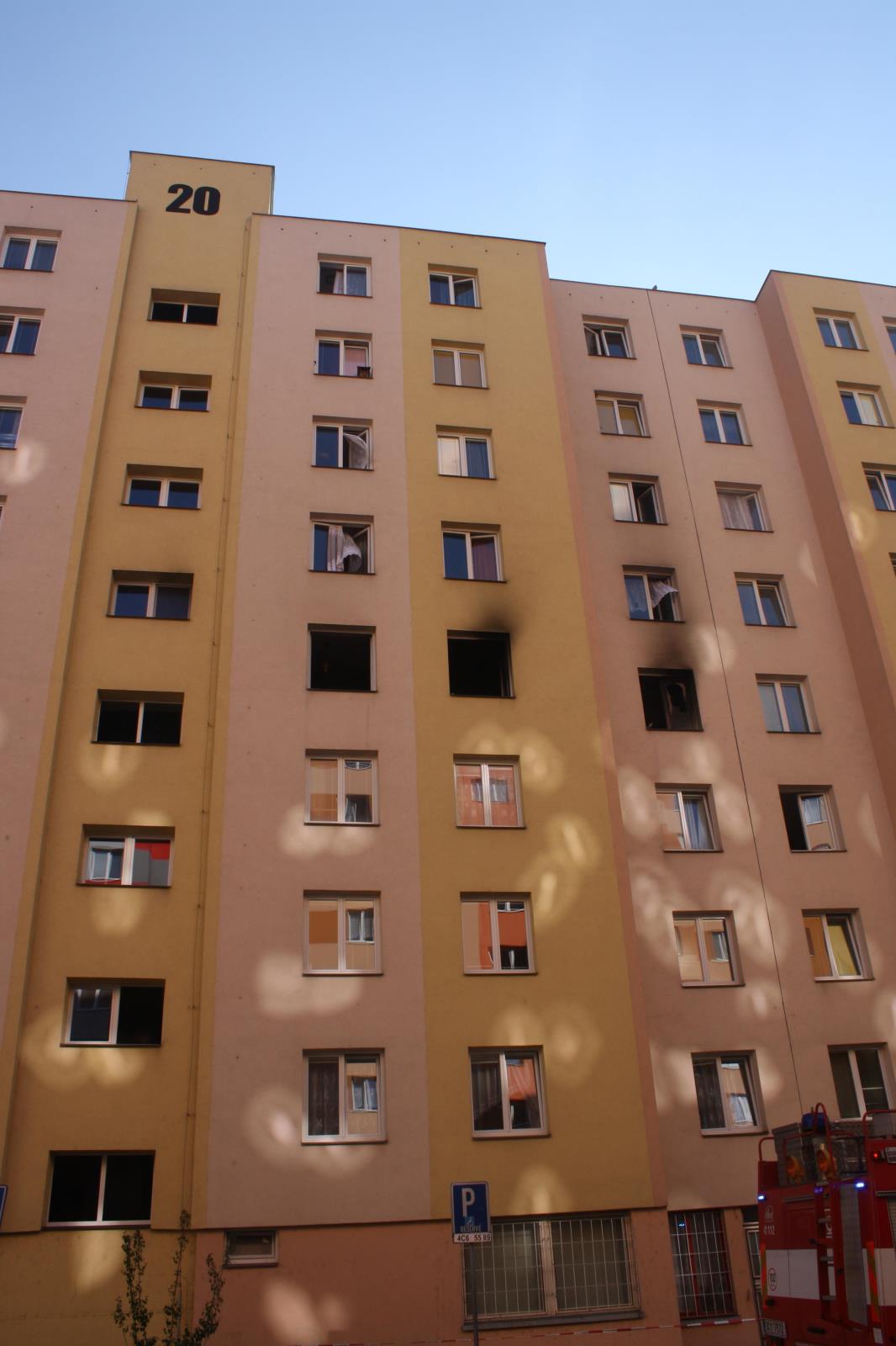 Požár bytu, České Budějovice - 24. 6. 2017 (8).JPG