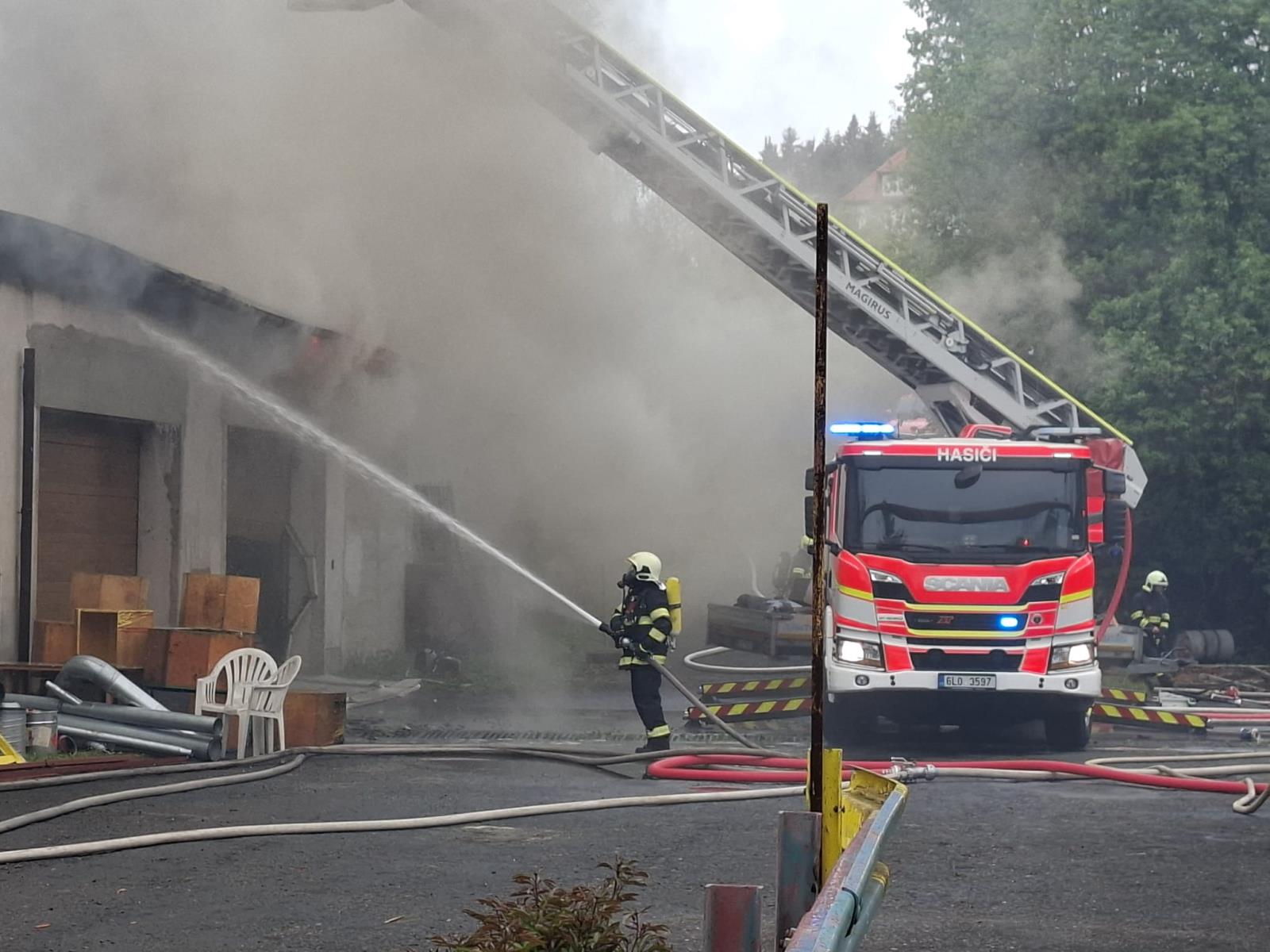 Požár pily Krásná, Pěnčín