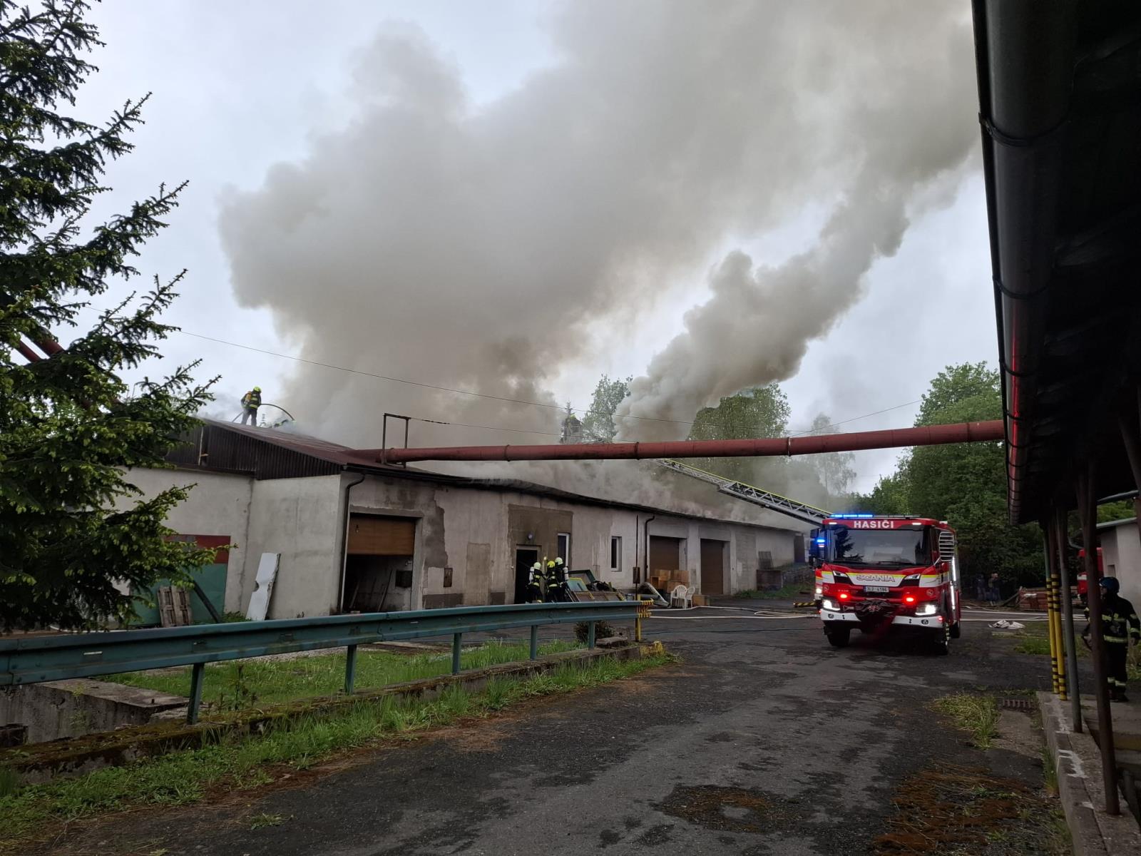 Požár pily Krásná, Pěnčín