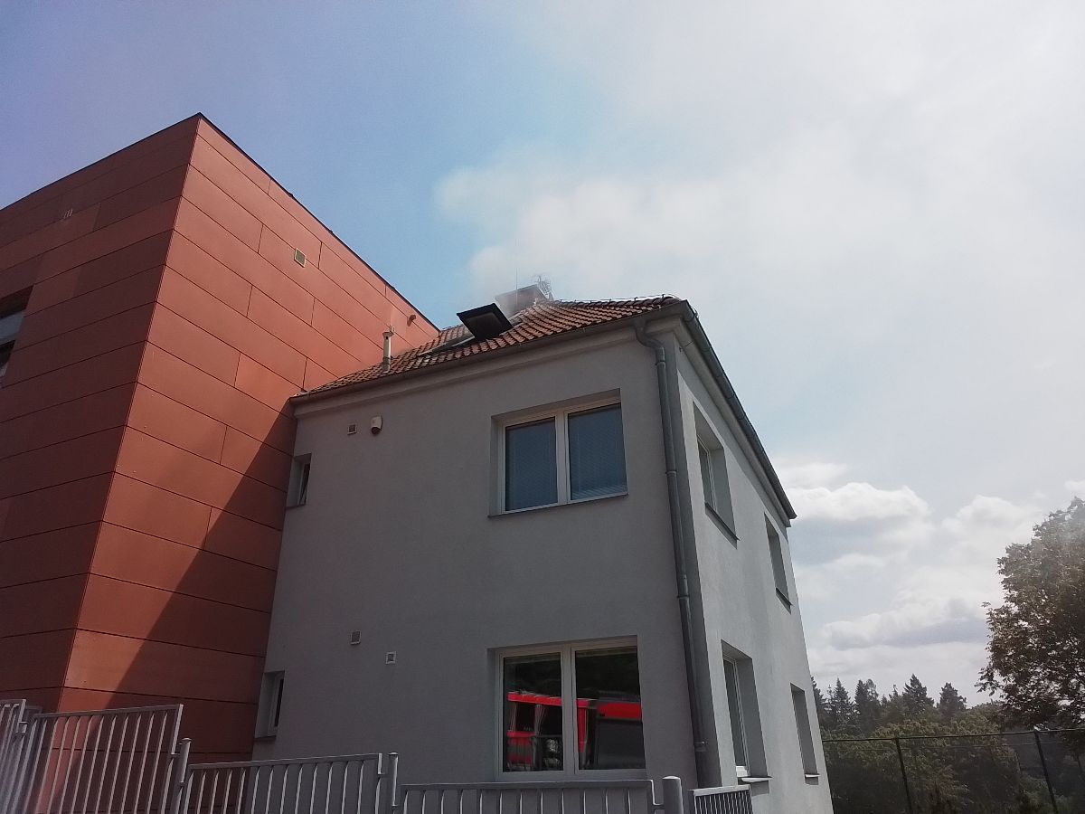 Požár podkroví Velké Meziříčí