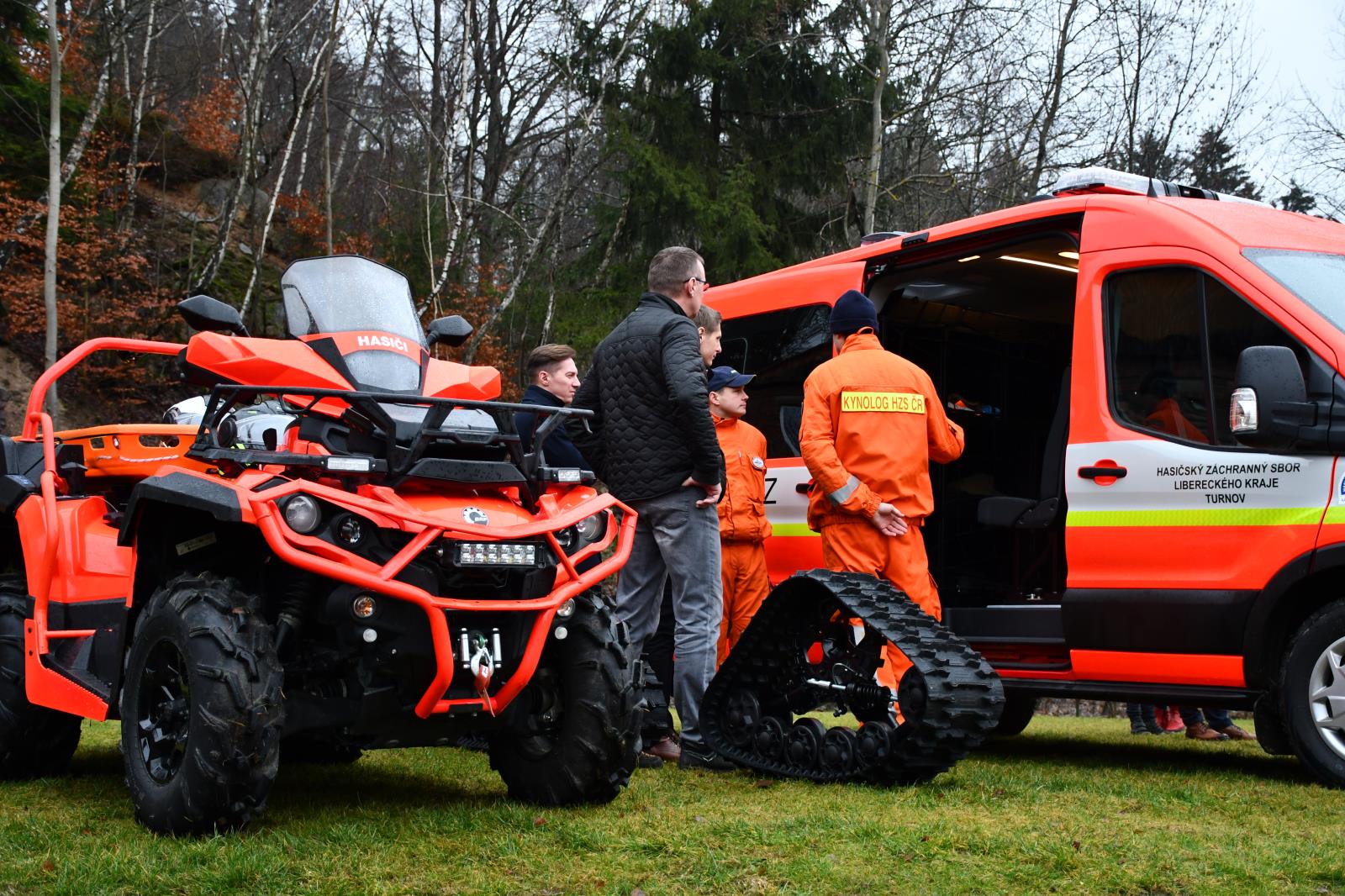 Prezentace nově pořízené techniky HZS LK, Smržovka