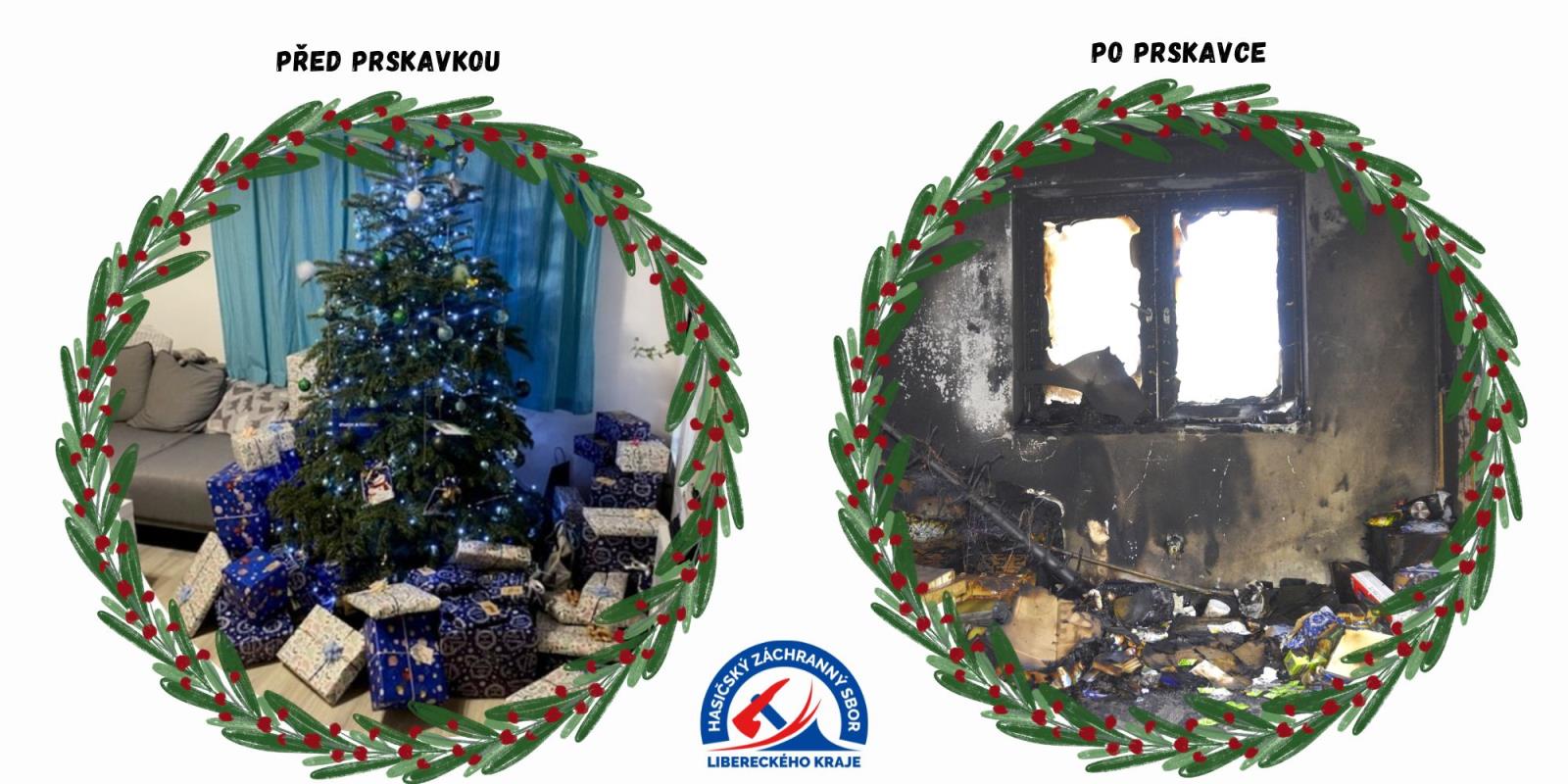 Prskavky na stromek nepatří