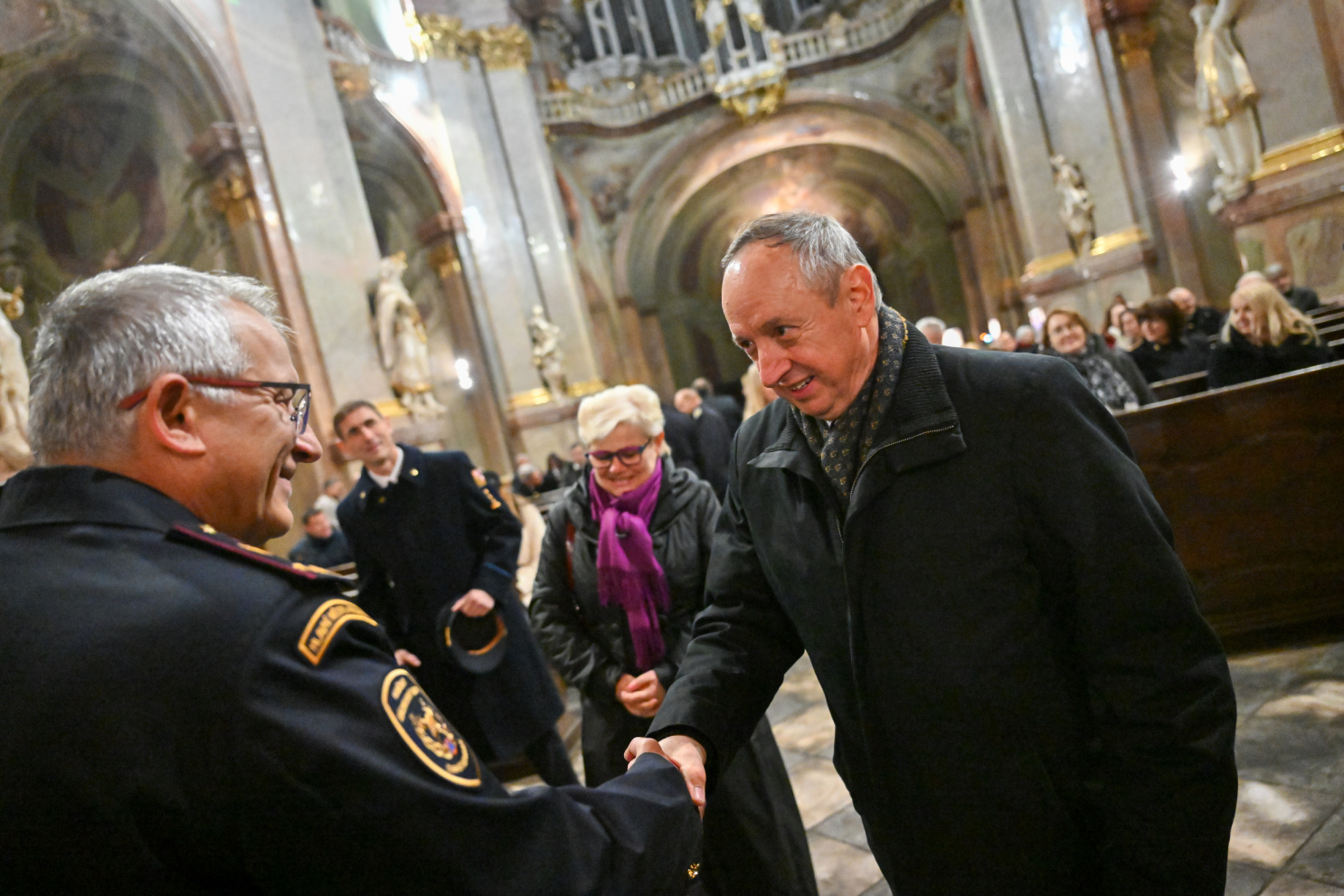 Slavnostní mše ke cti sv. Barbory v chrámu sv. Mikuláše v Praze na Malé Straně
