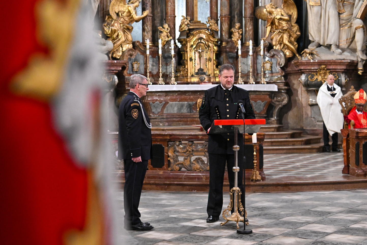 Slavnostní mše ke cti sv. Barbory v chrámu sv. Mikuláše v Praze na Malé Straně