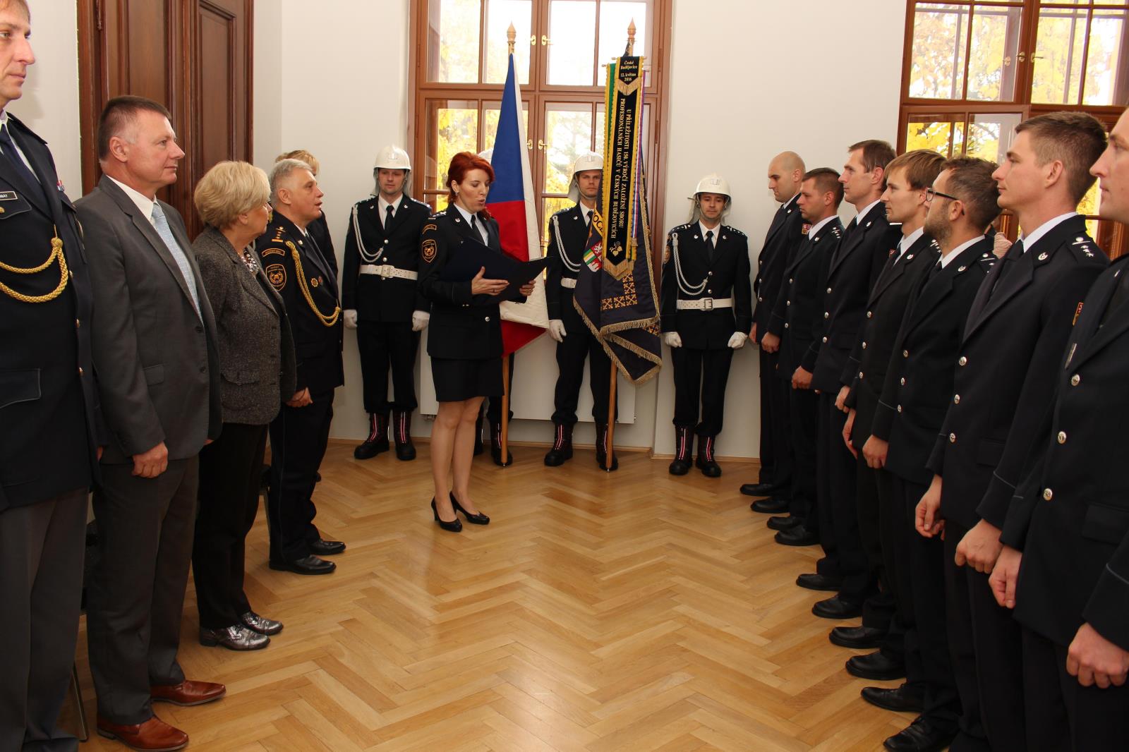 Služební slib, předání medailí, ocenění sportovců, České Budějovice - 25. 10. 2017 (6).JPG