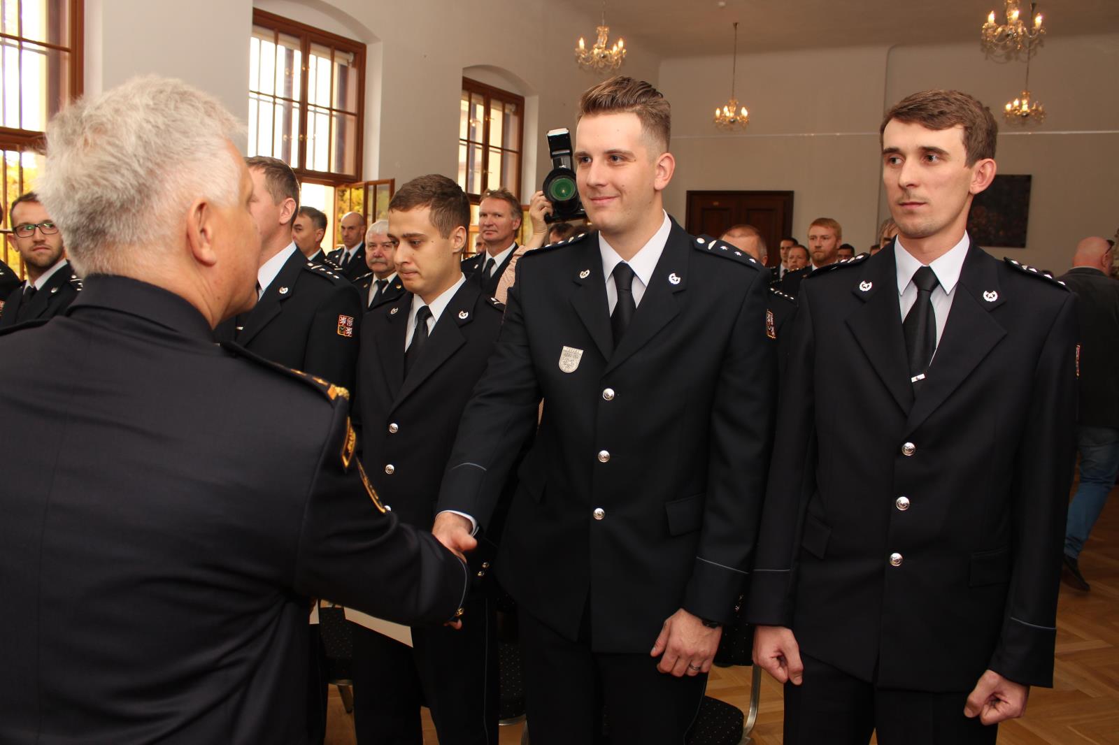 Služební slib, předání medailí, ocenění sportovců, České Budějovice - 25. 10. 2017 (9).JPG