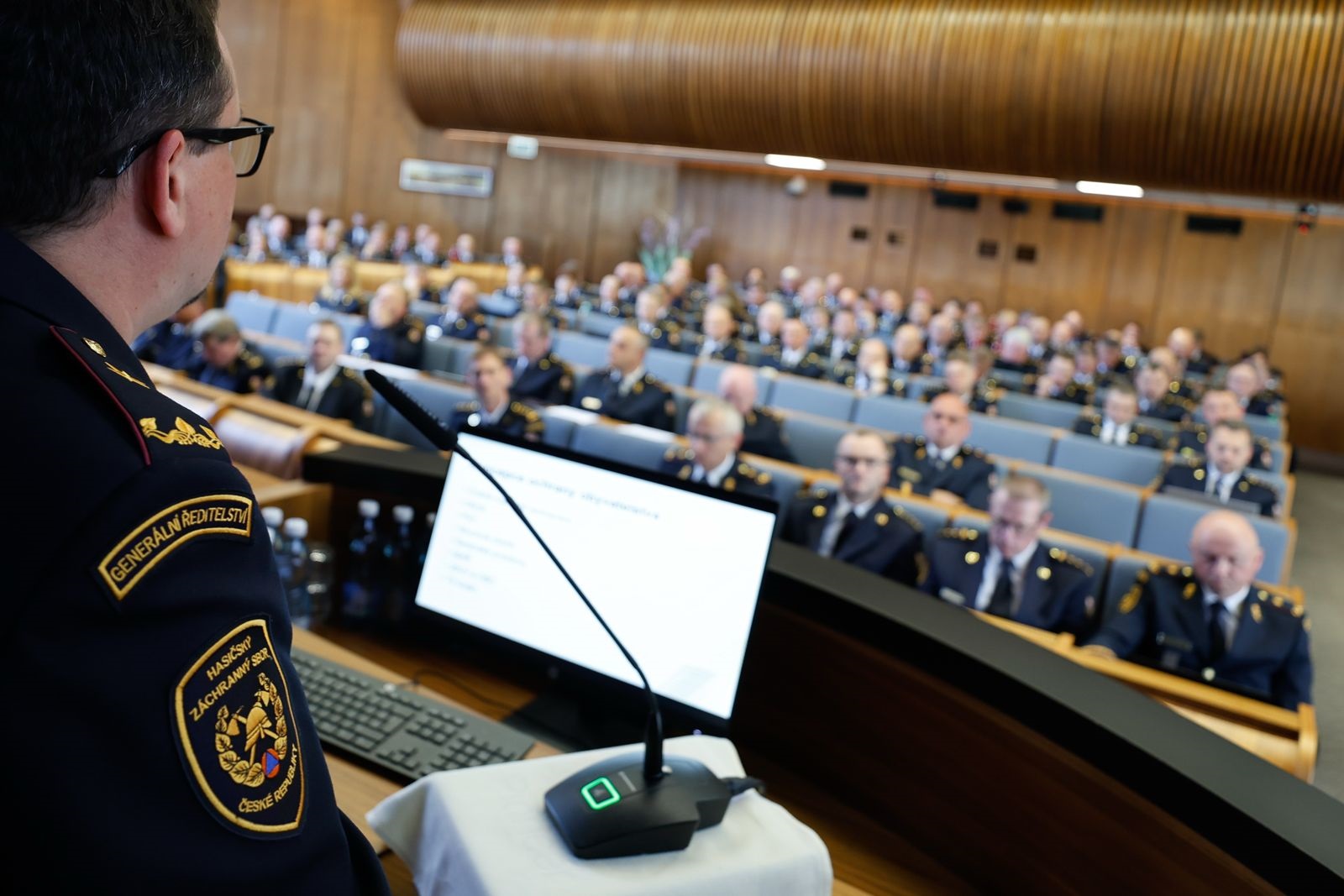 Velitelské shromáždění HZS ČR ve Vzdělávacím středisku v Benešově