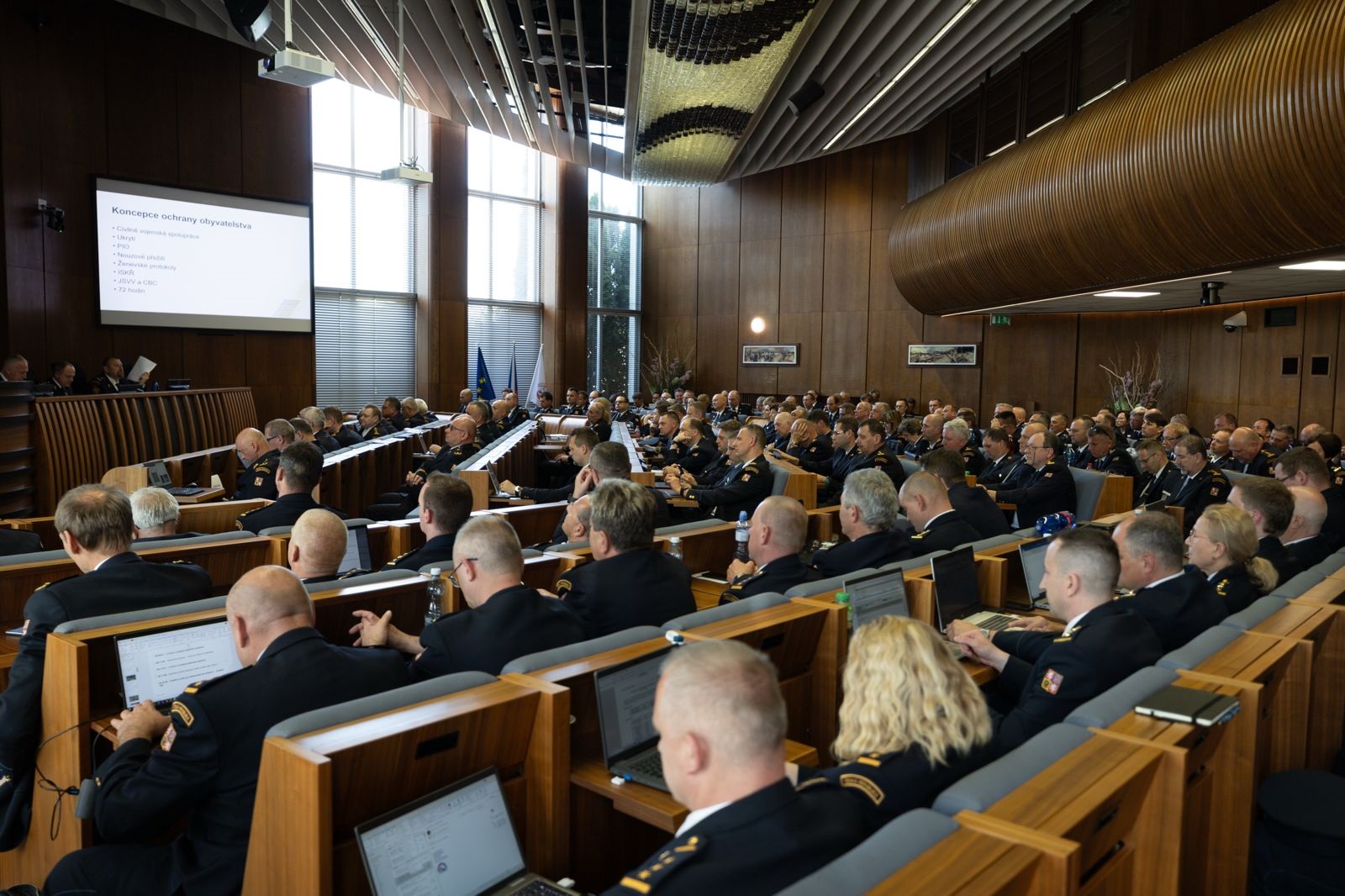 Velitelské shromáždění HZS ČR ve Vzdělávacím středisku v Benešově