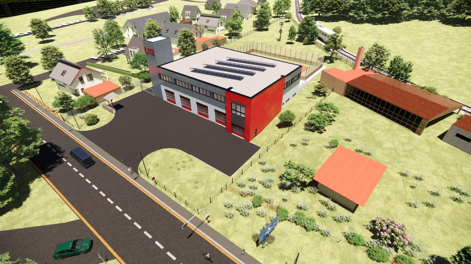 Vizualizace nové stanice Jilemnice