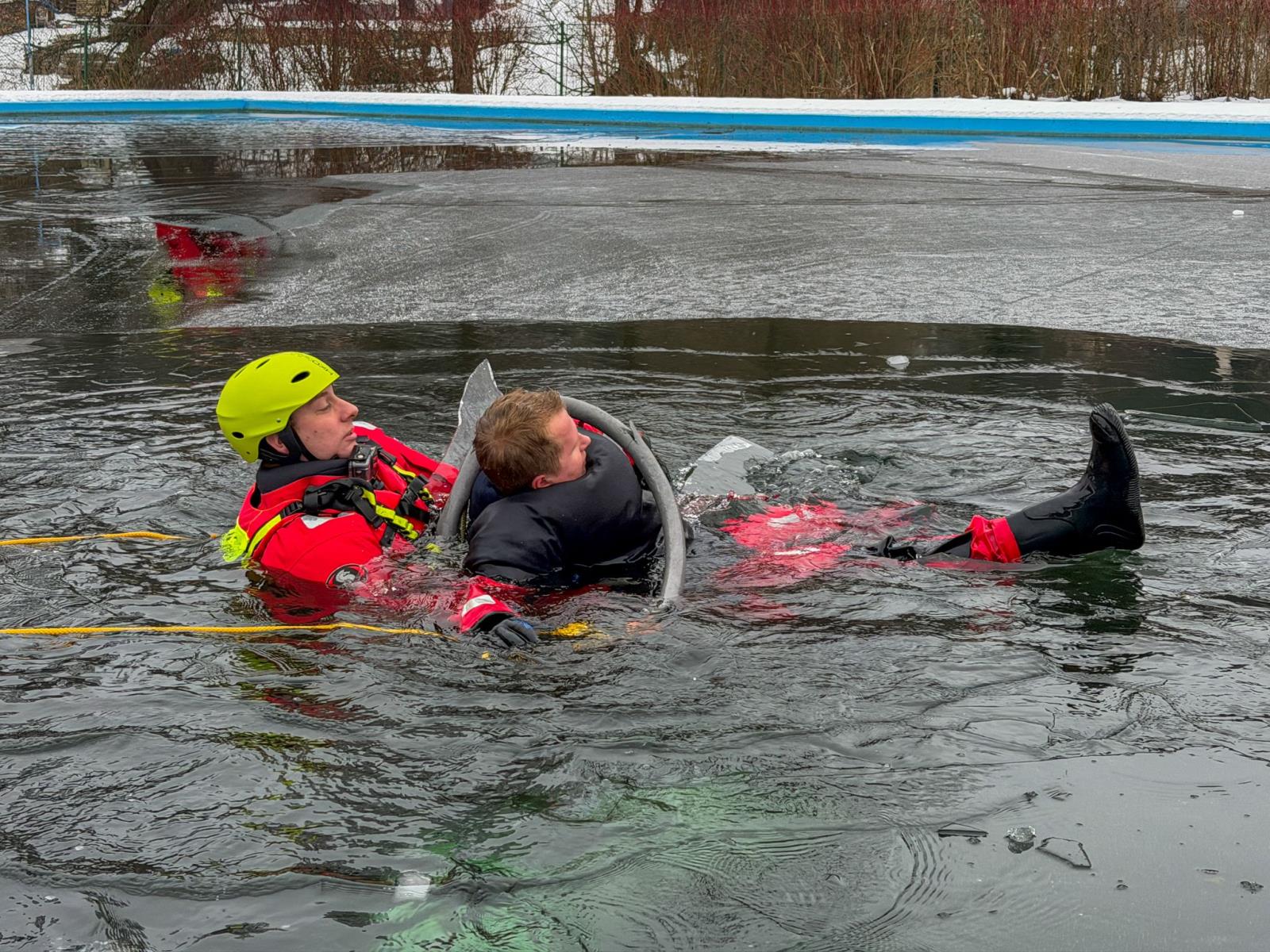 Výcvik tanvaldských hasičů