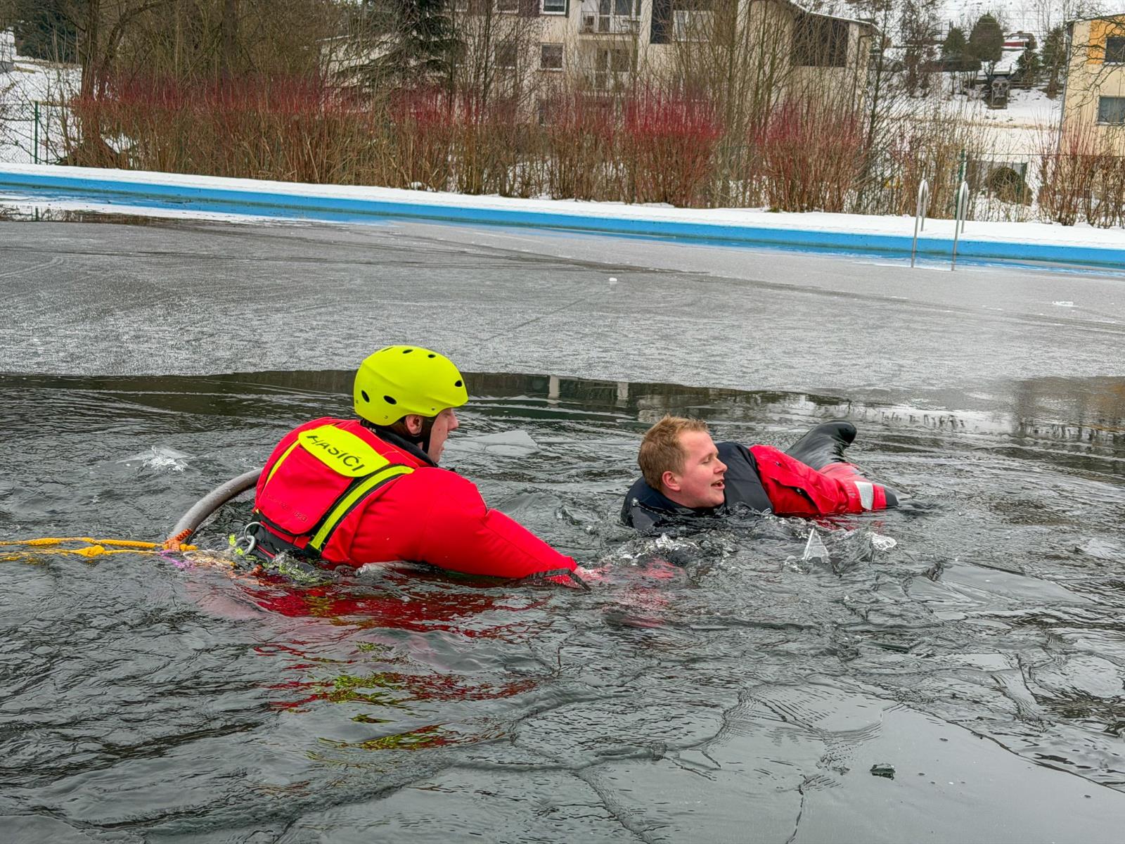 Výcvik tanvaldských hasičů