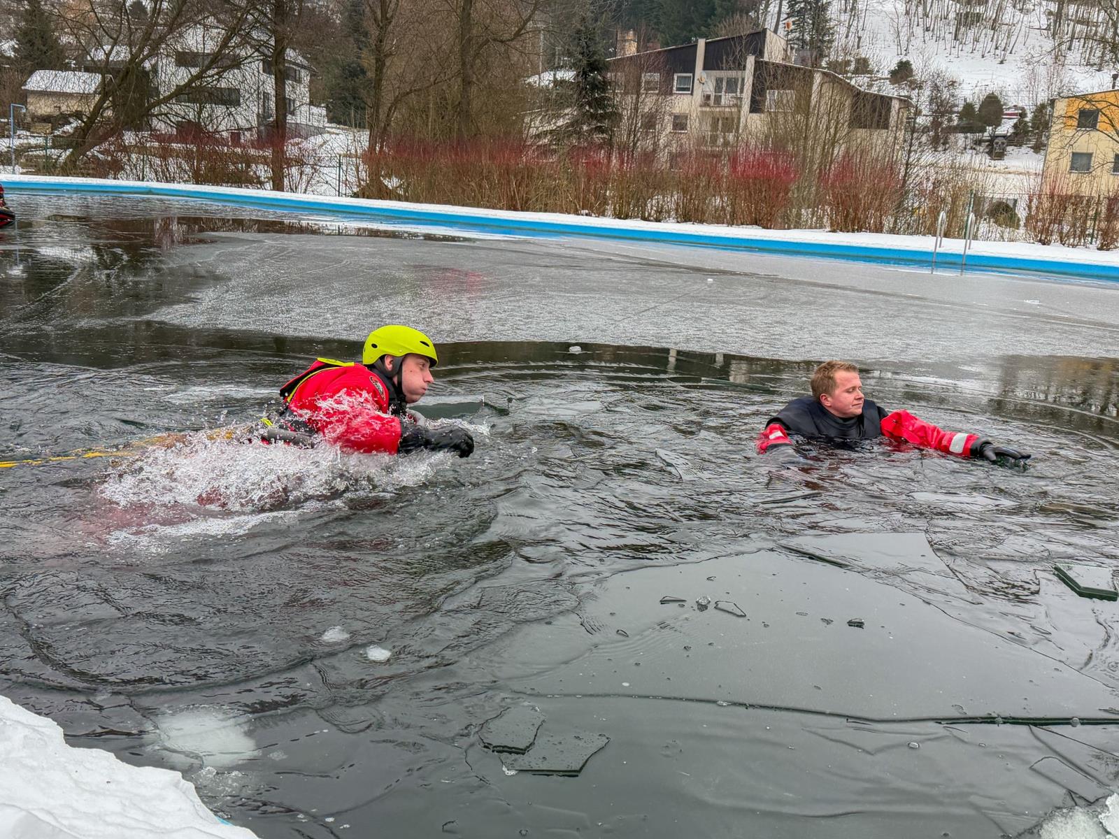 Výcvik tanvaldských hasičů