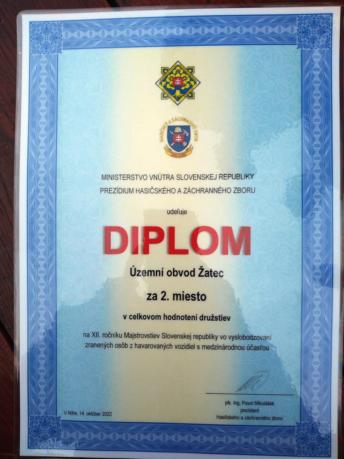 XII. ročník Mistrovství Slovenské republiky ve vyprošťování