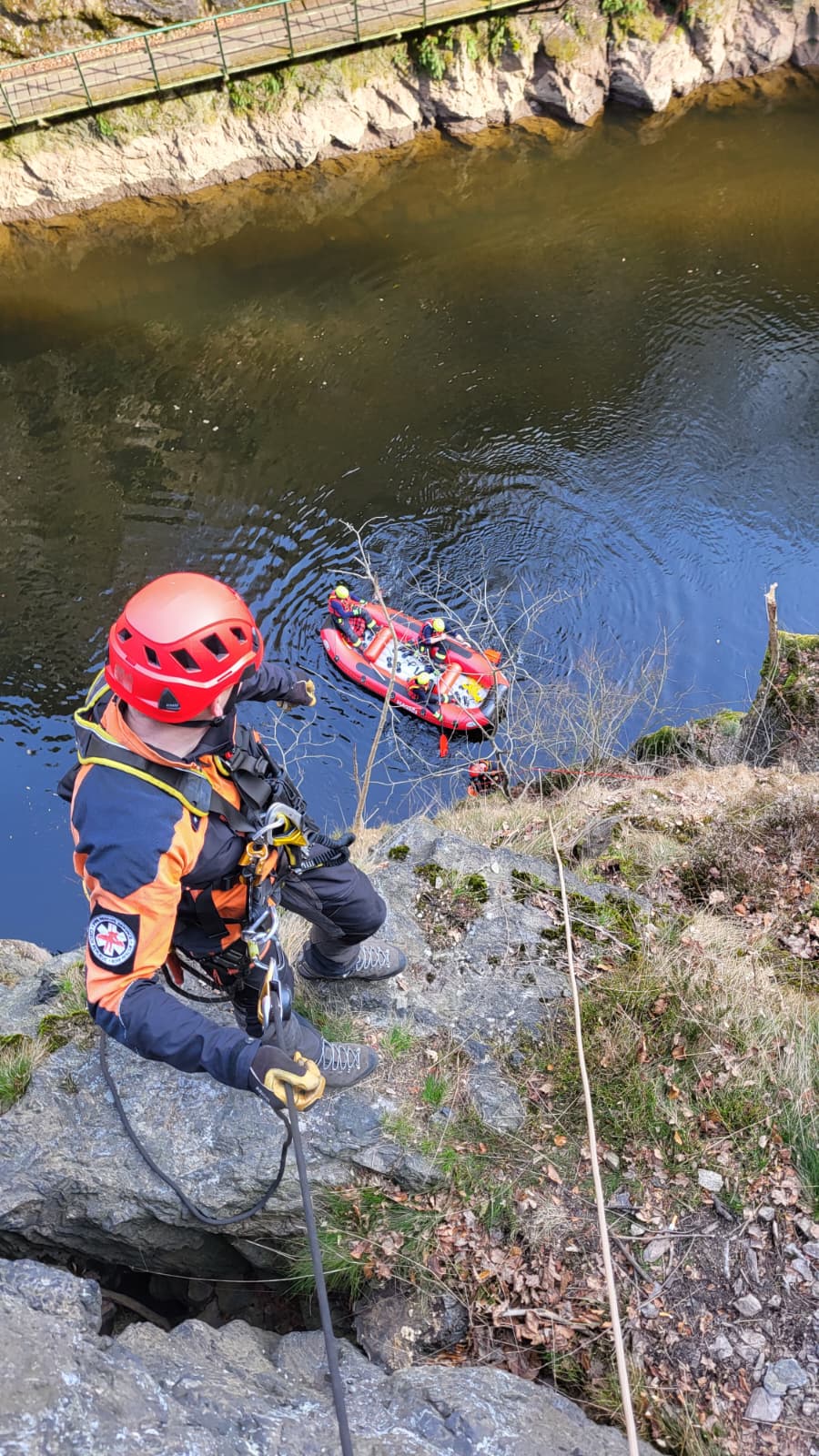 Záchrana ferratisty, Vodní brána
