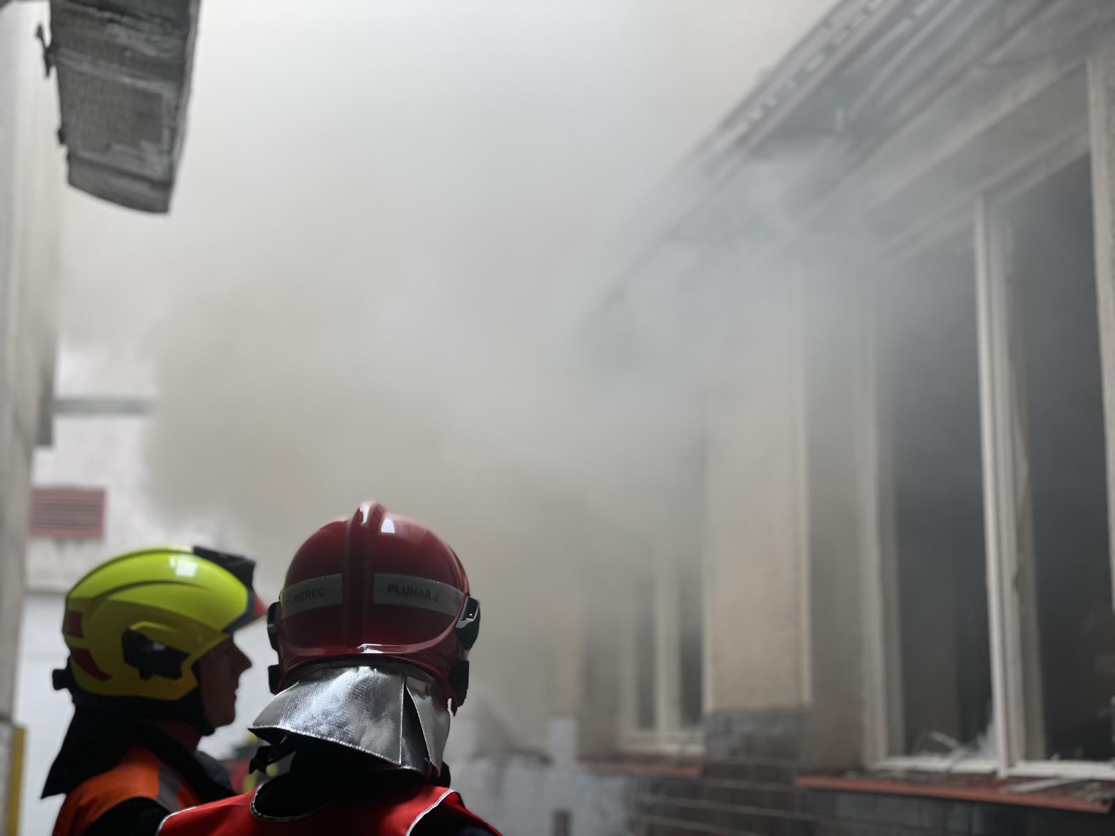 Zásah u požáru v Ruprechtické ulici v Liberci