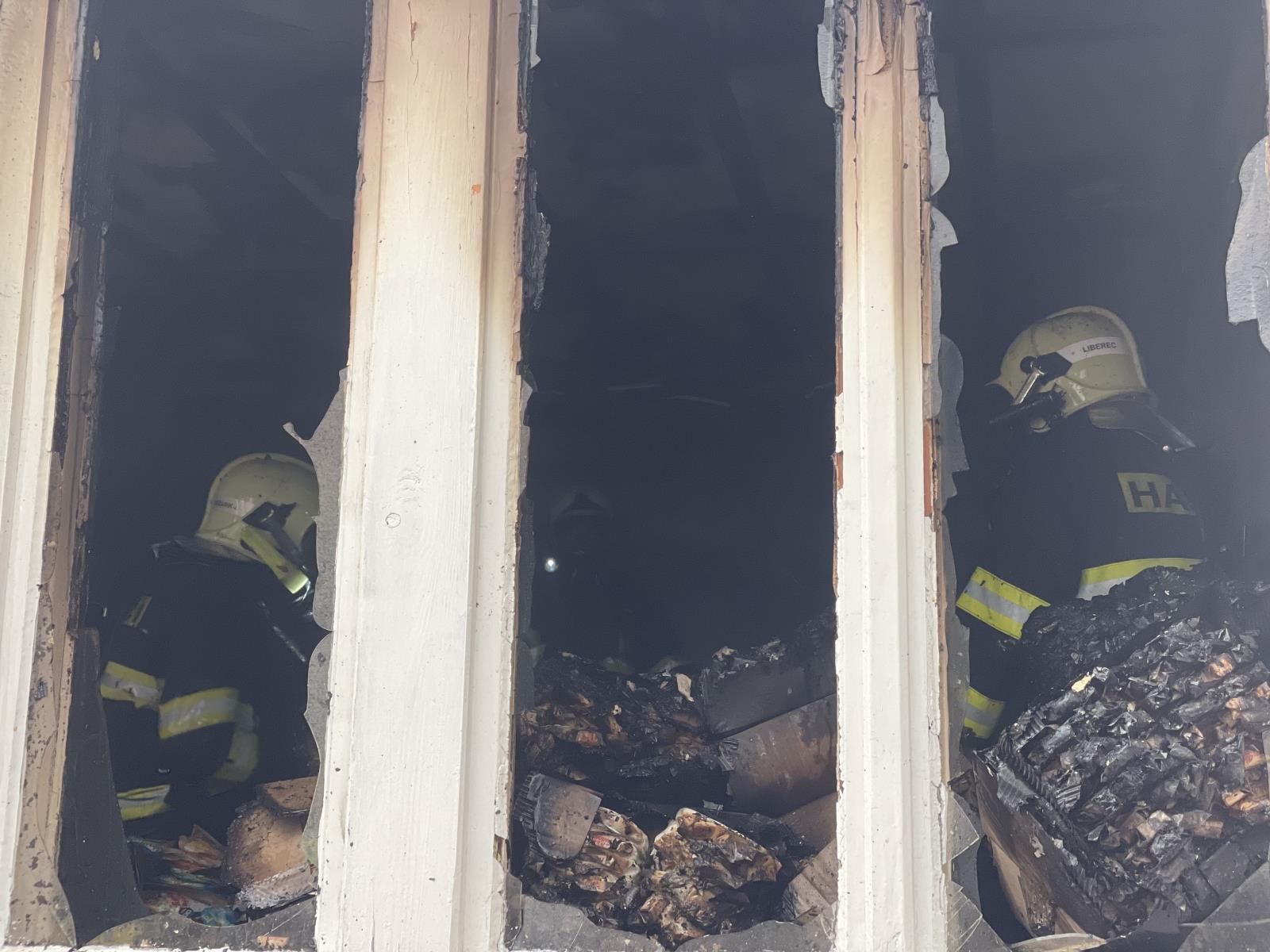 Zásah u požáru v Ruprechtické ulici v Liberci