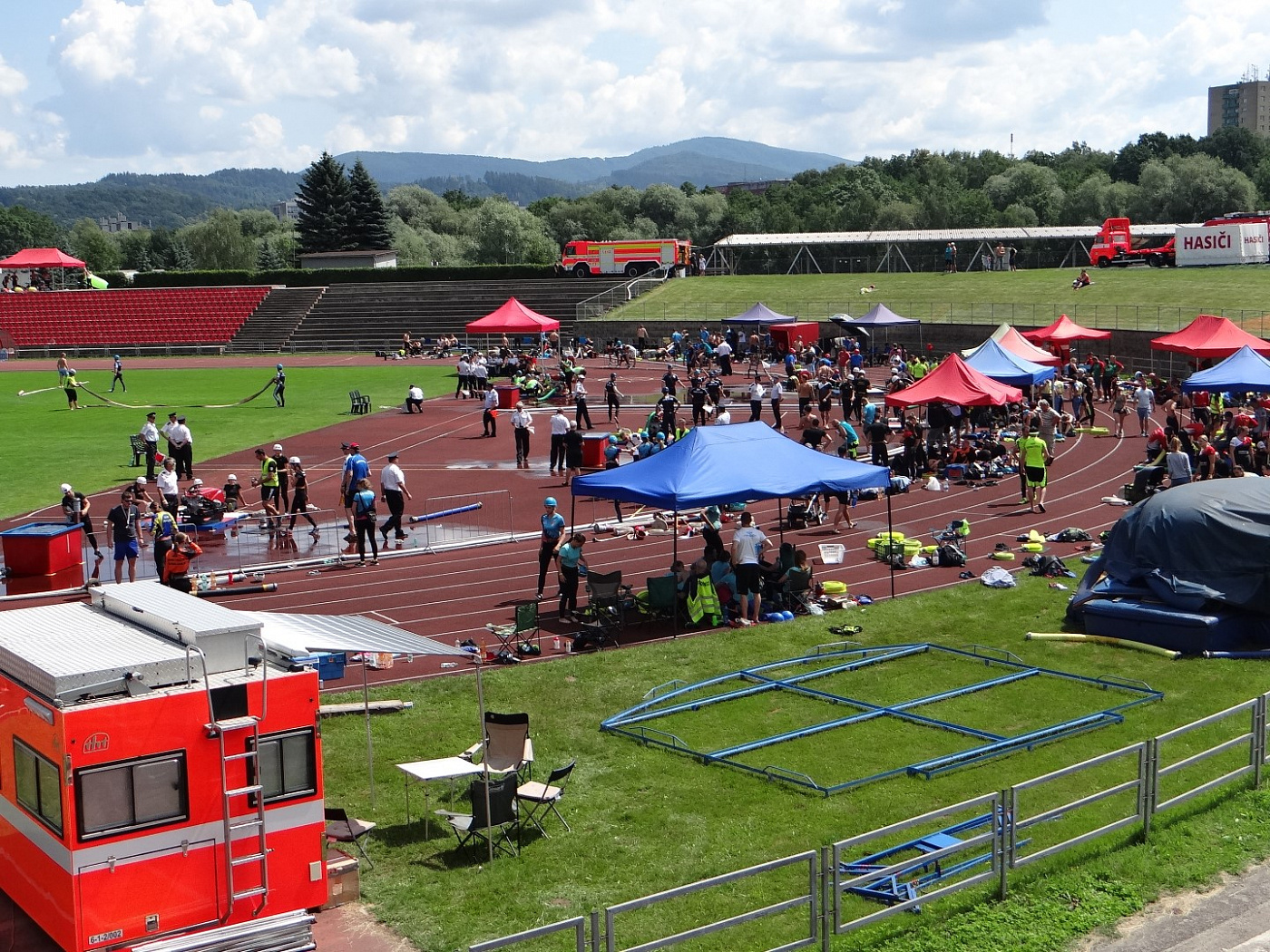 krajske kolo v pozarnim sportu - ilustracni foto-pozvanka