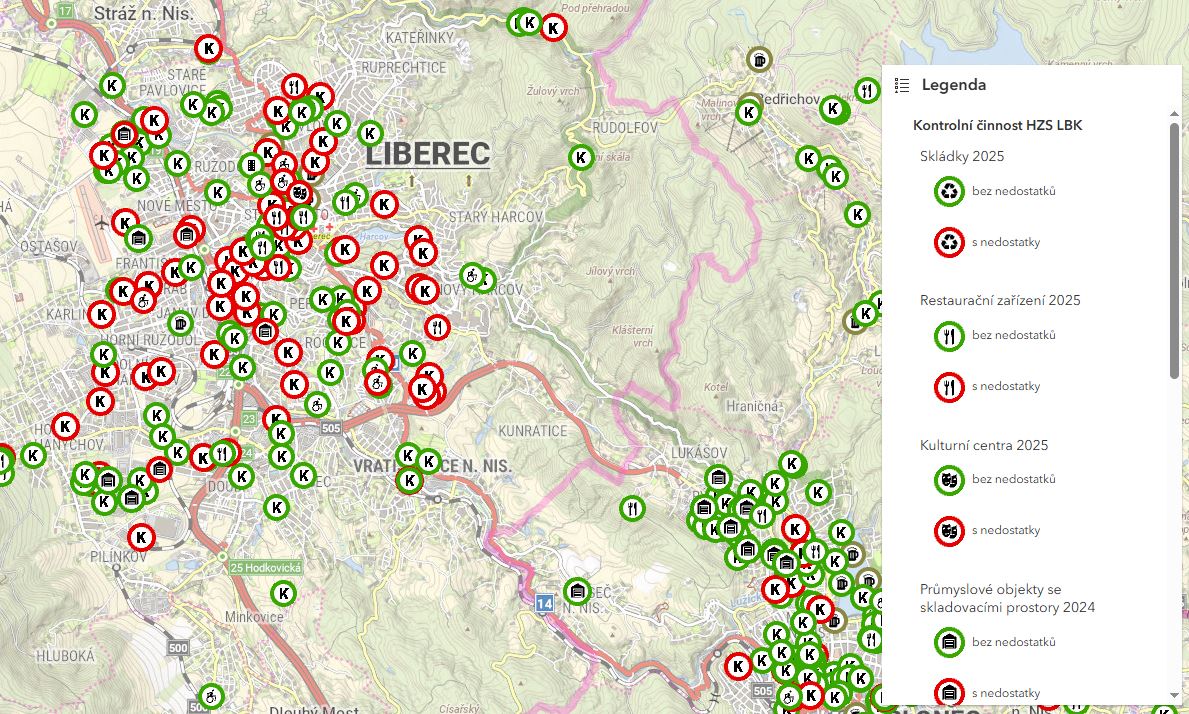 Obr. 3 Terinos - kontrolní činnost