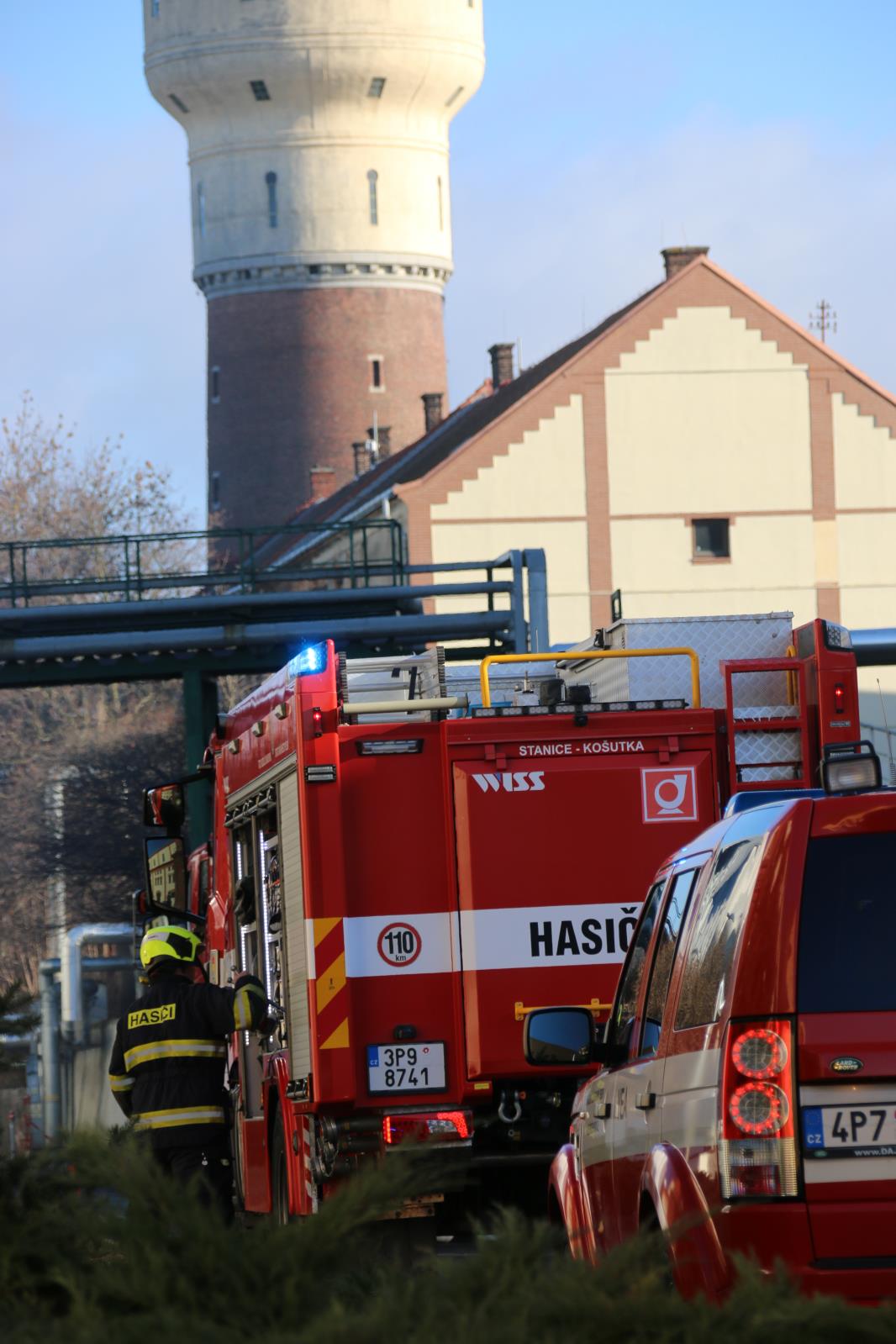 prověřovací cvičení na únik čpavku v Plzeňském Prazdroji (5).JPG