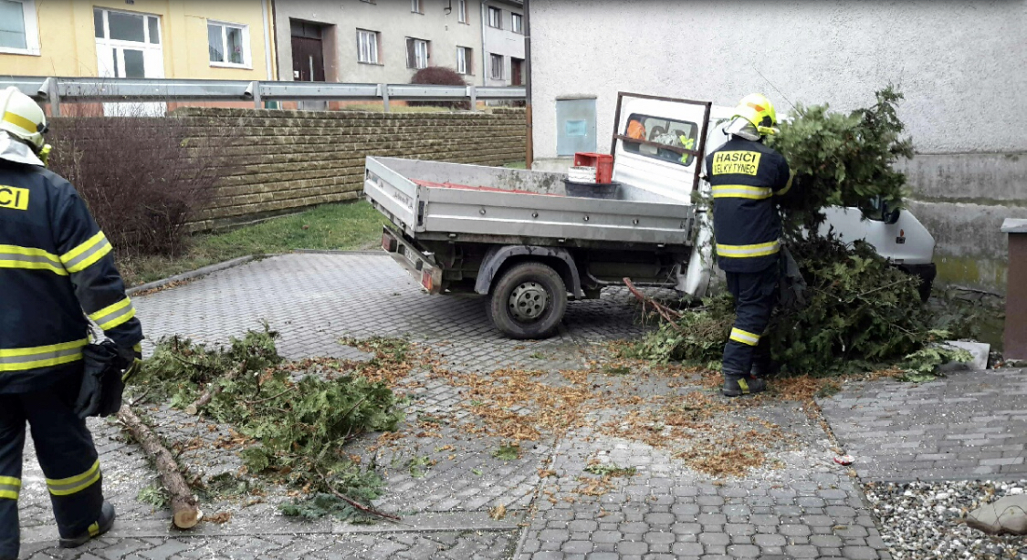 silný vítr a vydatné srážky Olomoucký kraj 4-5_2_2020