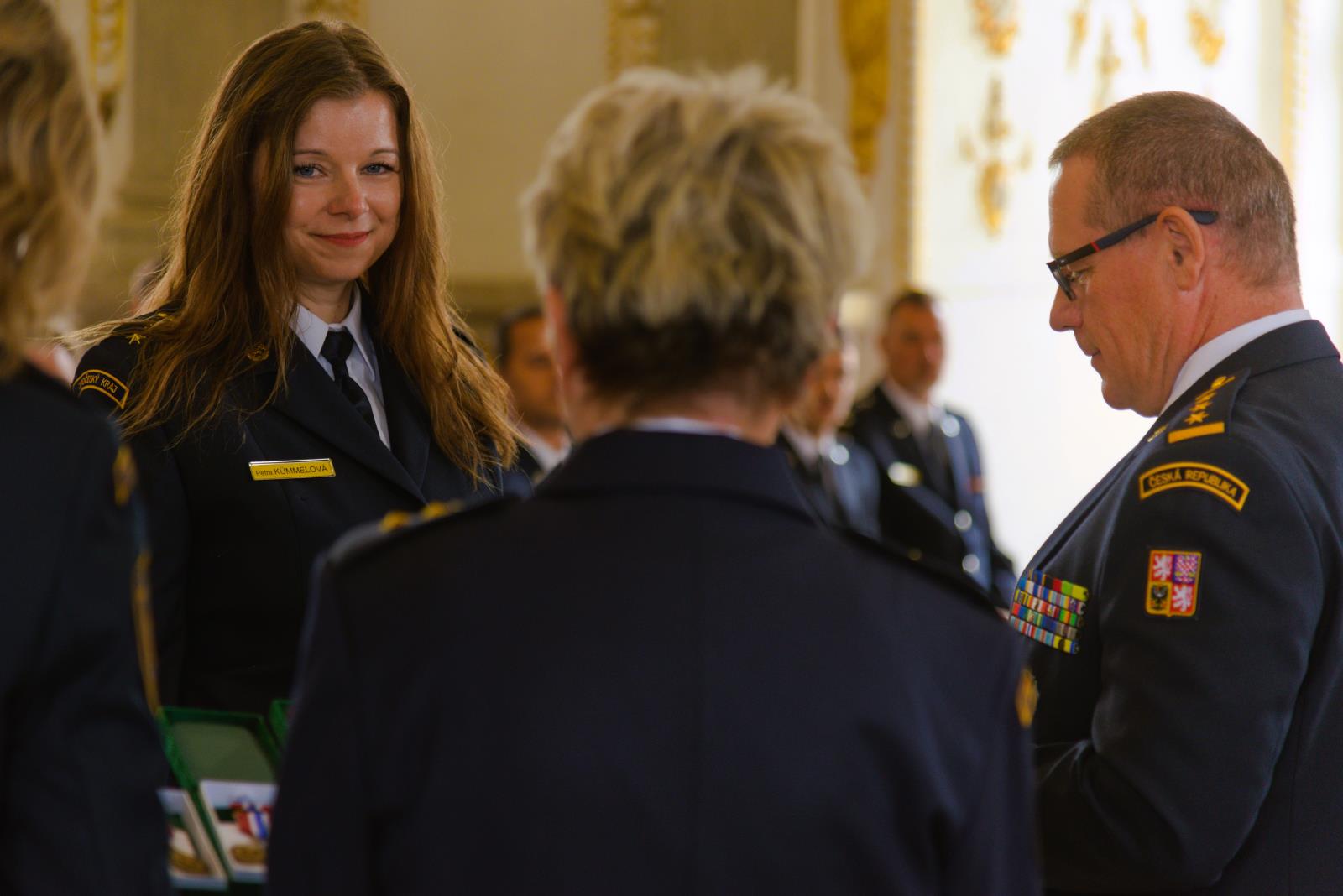 Slavnostní předání medailí HZS ČR a HZS Jihočeského kraje v Rondelu v Jindřichově Hradci