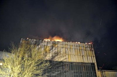 Požár výrobní haly