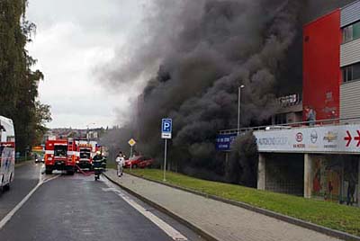 Požár KV Arény