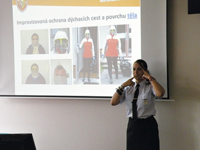 Obrázek 4 Ukázka z realizace programu na střední škole