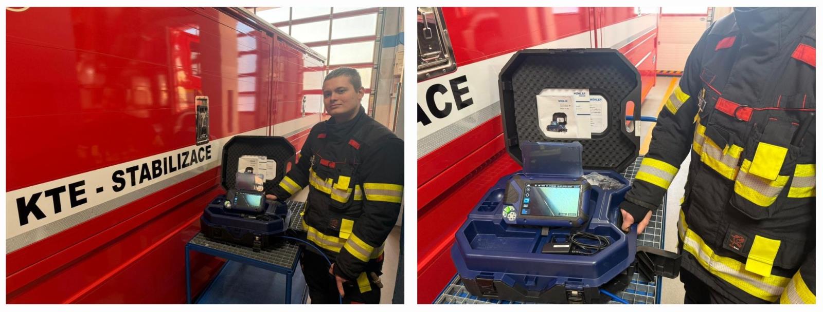 Štěrbinová inspekční kamera Wöhler VIS 500 je součástí KTE II. dislokovaném na CHS Liberec