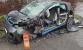 004-Osobní vozidlo po střetu s nákladním automobilem u obce Písty na Nymbursku