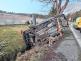 110326-Havárie osobního automobilu na silnici č. 118 u Loudilky na Příbramsku