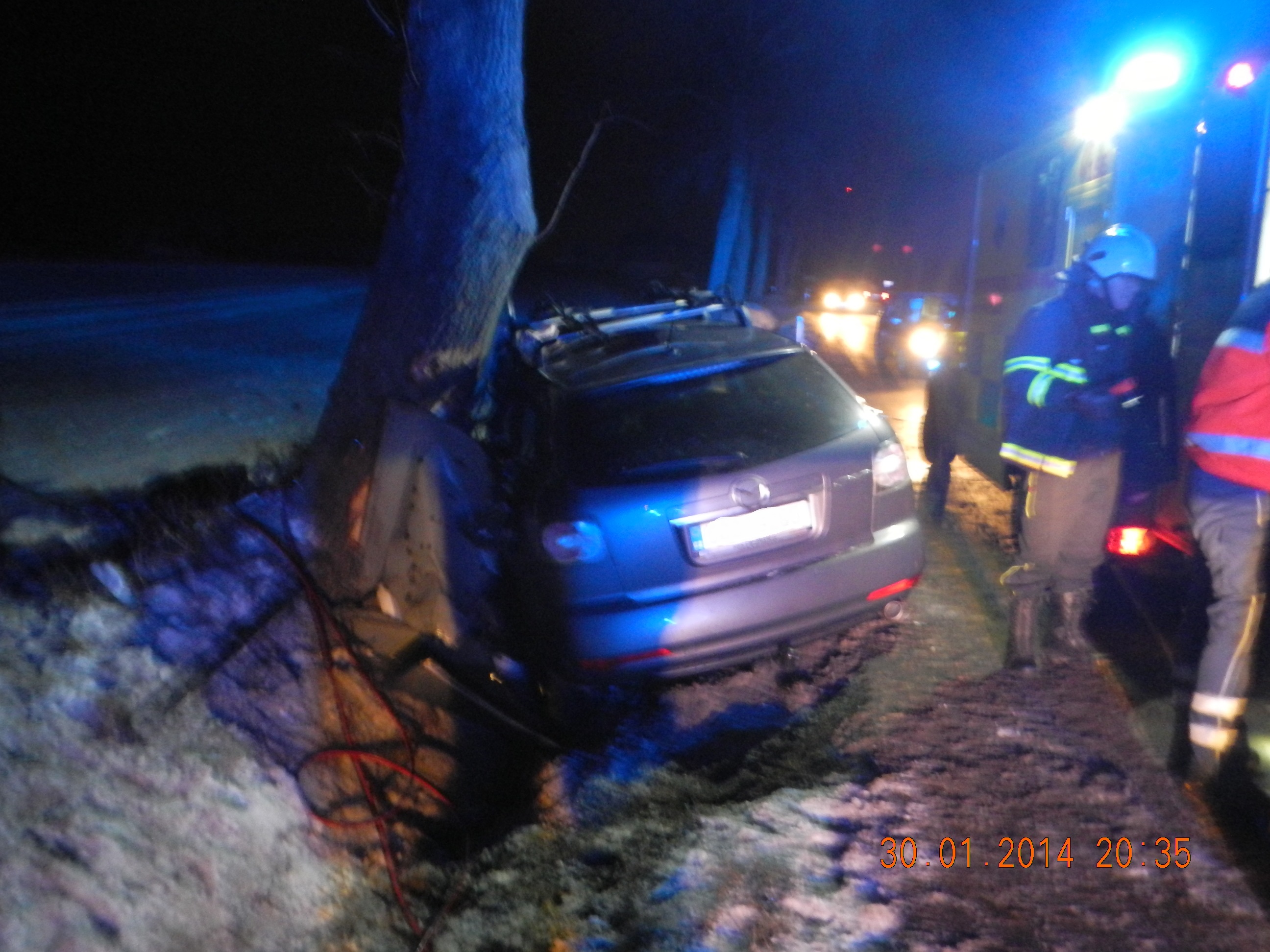 3 Dopravní nehoda, Strážkovice - 30. 1. 2014 (4).JPG