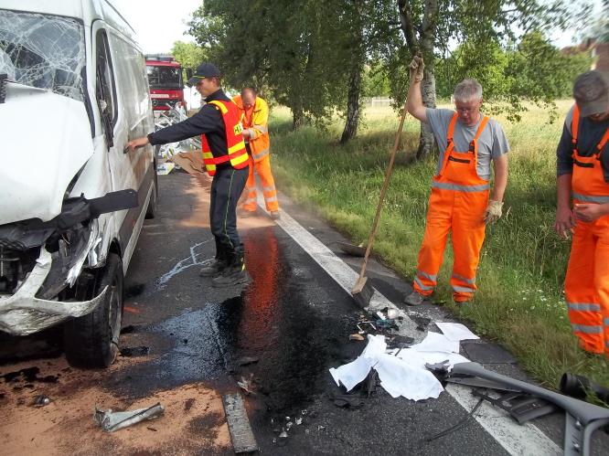 Na místě byli i pracovníci SÚS Pardubického kraje