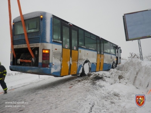 Vyproštění autobusu