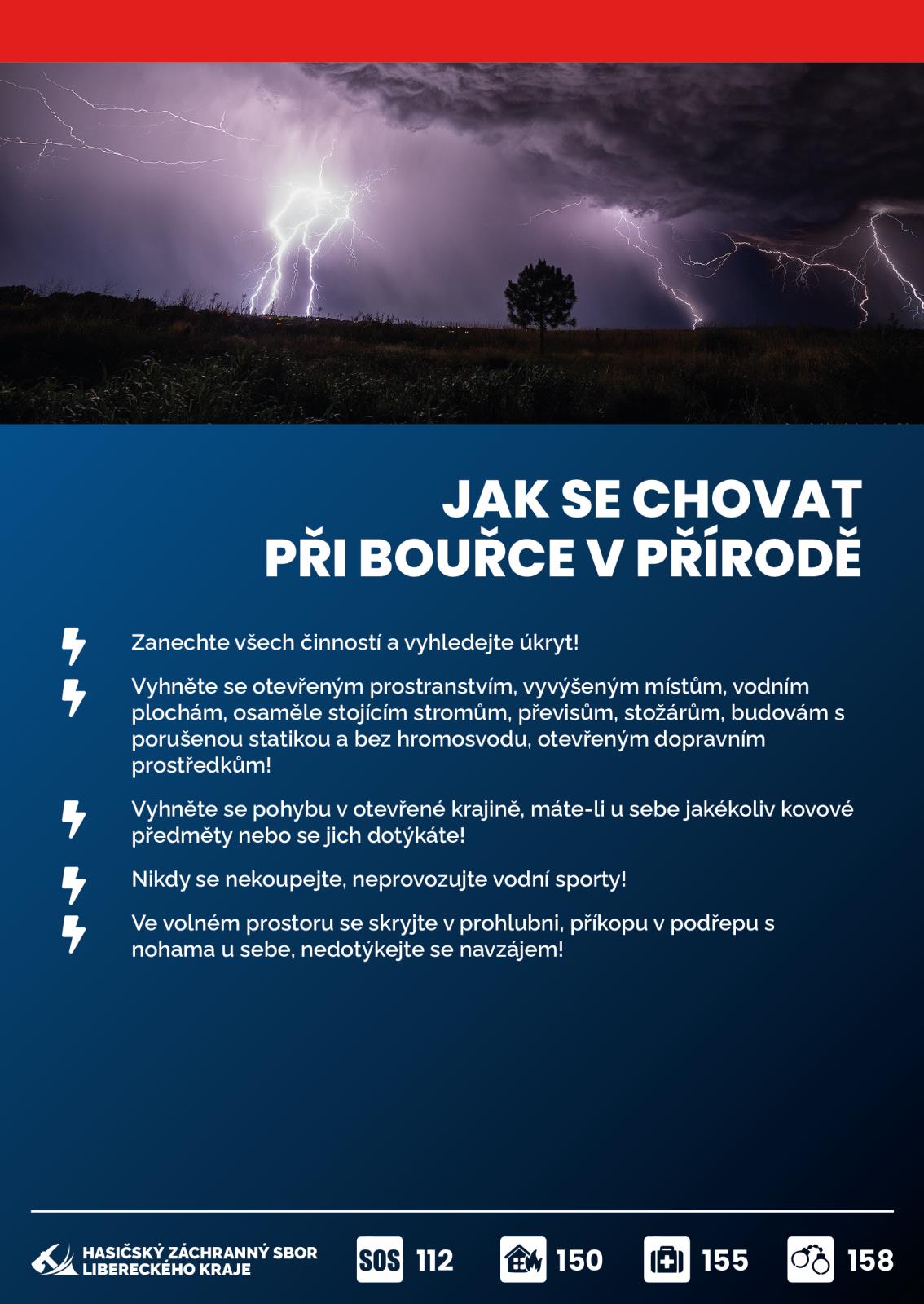  Doporučení, která je dobré mít při bouřce na paměti