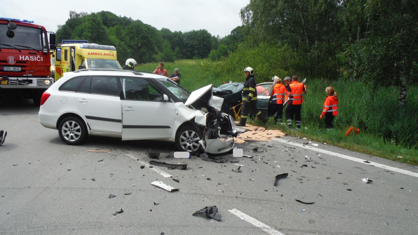 Dopravní nehoda 2 OA, Jarošov nad Nežárkou - 12. 7. 2019 (2).JPG